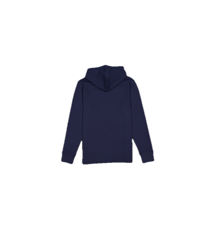 Silver Jeans  Long Sleeve Popover Thermal Knit Hoodie