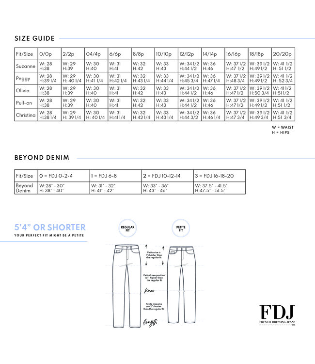 FDJ Straight Leg Denim