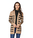 SPENSE Stripped Cardigan Sweater