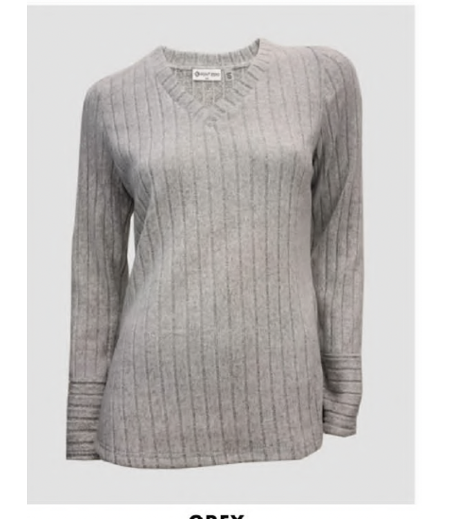 POINT ZERO V Neck Knit Top