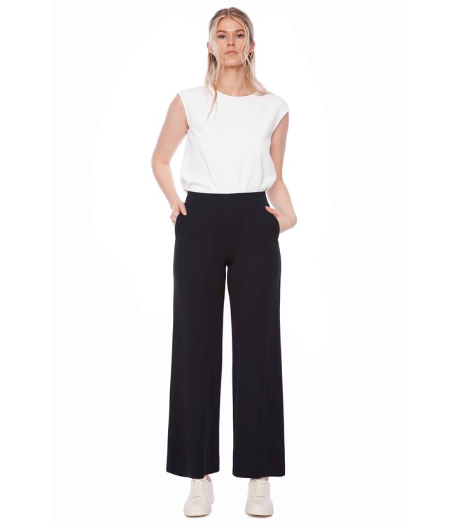 UP Clothing SOLID LIGHT PONTE WIDE-LEG PANT