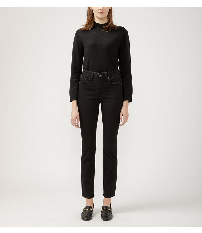 SILVER JEANS Avery High Rise Straight Leg Luxe Stretch Jeans