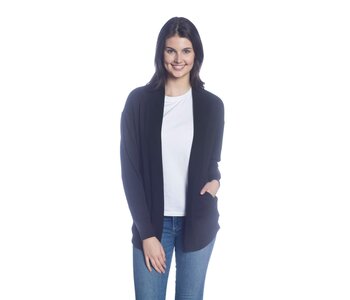 DKR Long Sleeve Open Cardigan with Pockets