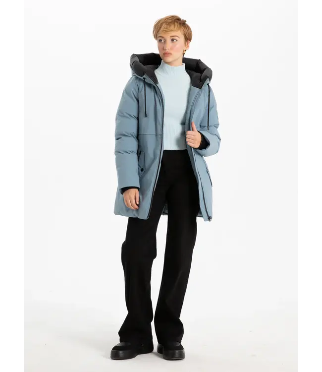 POINT ZERO AGNES Hooded parka jacket Glacier