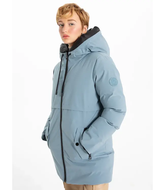 POINT ZERO AGNES Hooded parka jacket Glacier