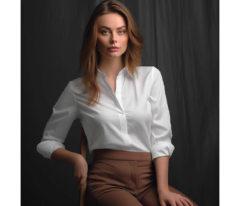 POINT ZERO Long Sleeve Button Front Blouse