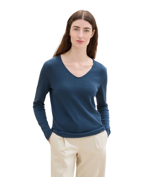 TOM TAILOR Basic v-neck Sweater