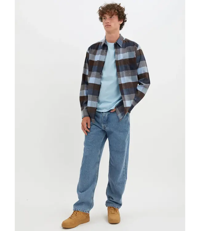 POINT ZERO SEVERN Cotton Light Brush Flannel Overshirt