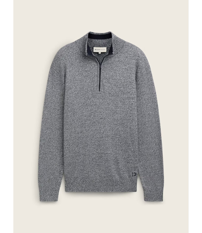 TOM TAILOR Quarter Zip Sweater