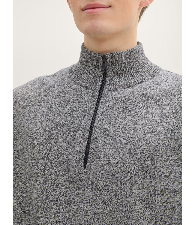 TOM TAILOR Quarter Zip Sweater