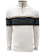 POINT ZERO Point Zero 3/4 zip Colour Block Sweater