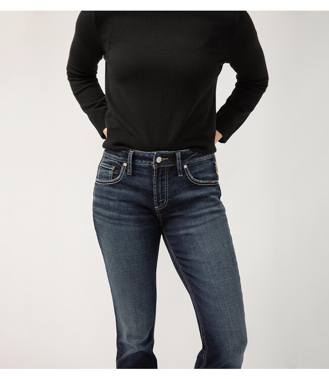 SILVER JEANS BOYFRIEND SLIM LEG MID RISE