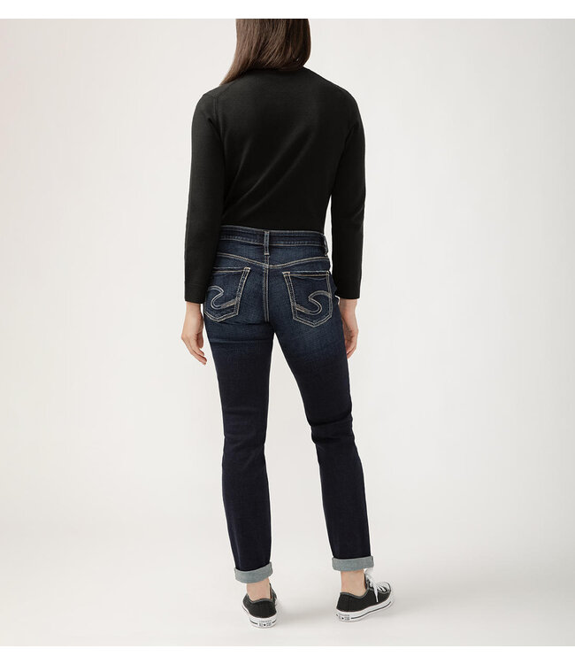SILVER JEANS BOYFRIEND SLIM LEG MID RISE
