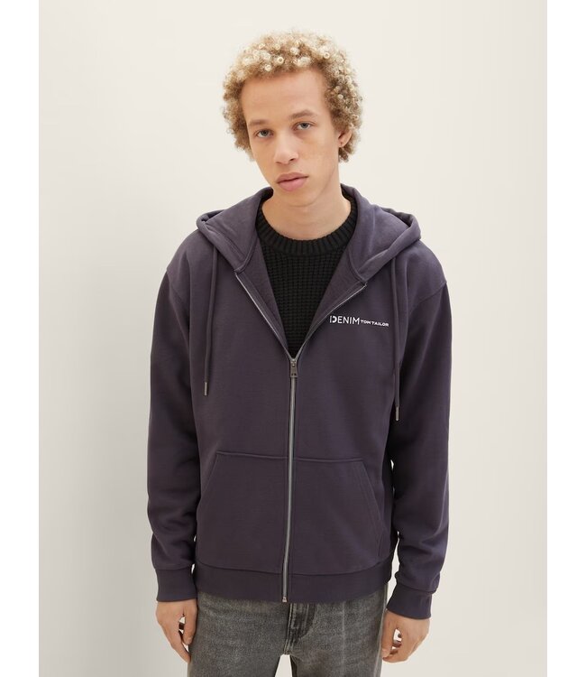 TOM TAILOR Hoodie with zipper