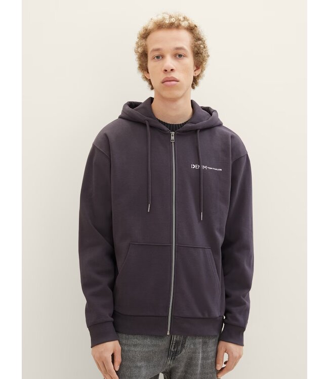 TOM TAILOR Hoodie with zipper