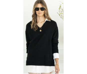 PINK MARTINI Two Tier Sweater Top