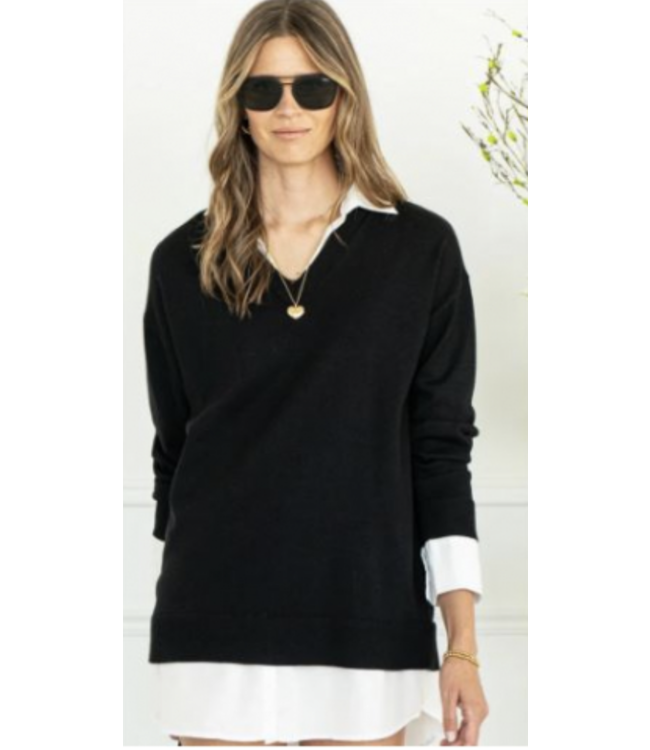 PINK MARTINI Two Tier Sweater Top