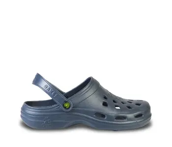 DAWGS Womens Beach Clogs Tan Navy