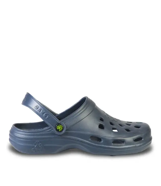 DAWGS Womens Beach Clogs Tan Navy