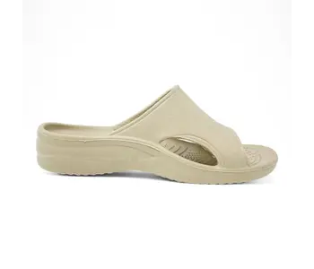 DAWGS Womens Slides Tan White