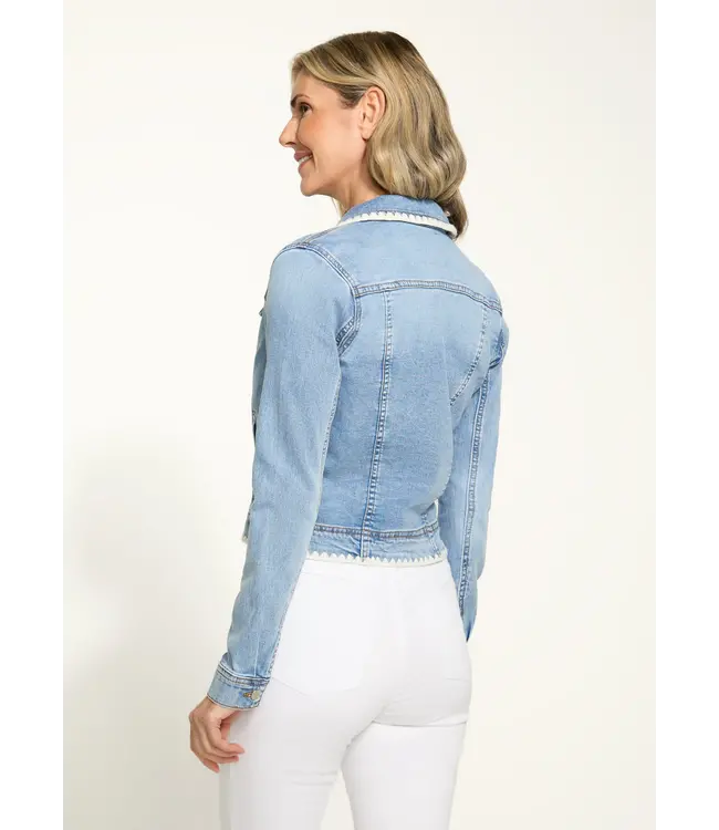 FDJ - CROCHET TRIM DENIM JEAN JACKET