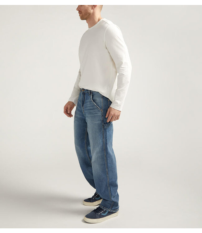 SILVER RELAXED PAINTER PANT