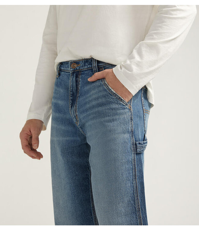 SILVER RELAXED PAINTER PANT