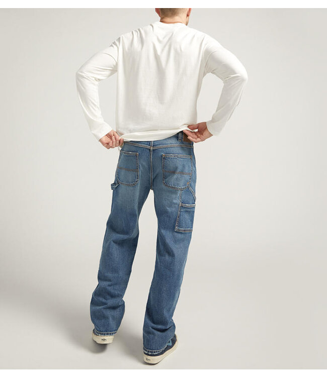 SILVER RELAXED PAINTER PANT