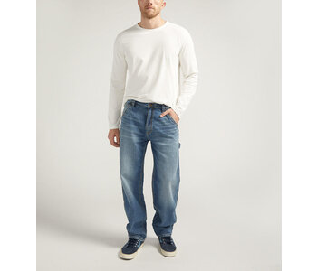 SILVER RELAXED PAINTER PANT