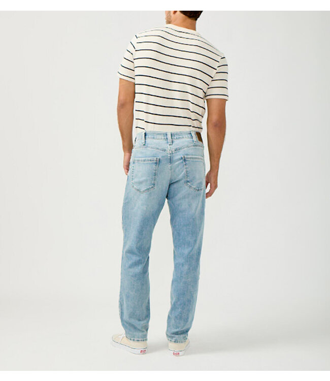 Silver Eddie Classic Athletic Fit Tapered Leg Jeans