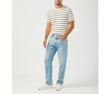 Silver Eddie Classic Athletic Fit Tapered Leg Jeans