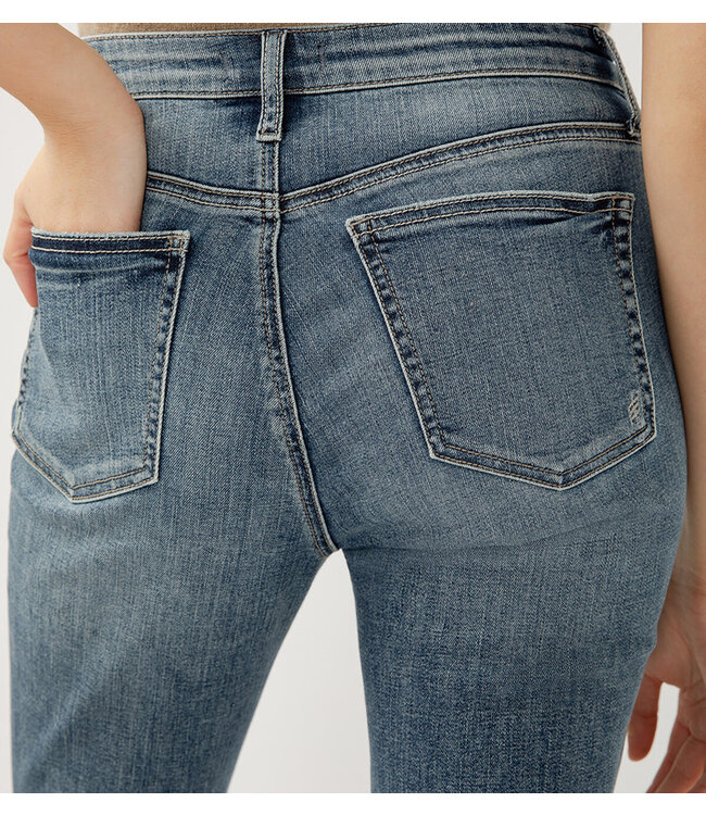 SILVER JEANS Beau High Rise Slim Leg