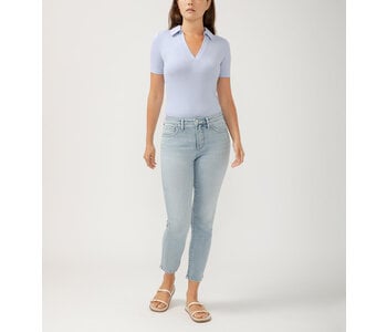 SILVER JEANS Isbister High Rise Ankle Straight Leg Luxe Stretch