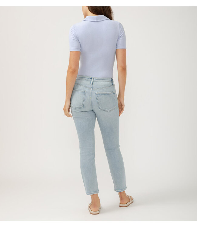 SILVER JEANS Isbister High Rise Ankle Straight Leg Luxe Stretch