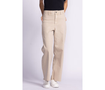 Pink Martini Mallory Denim Pants Beige