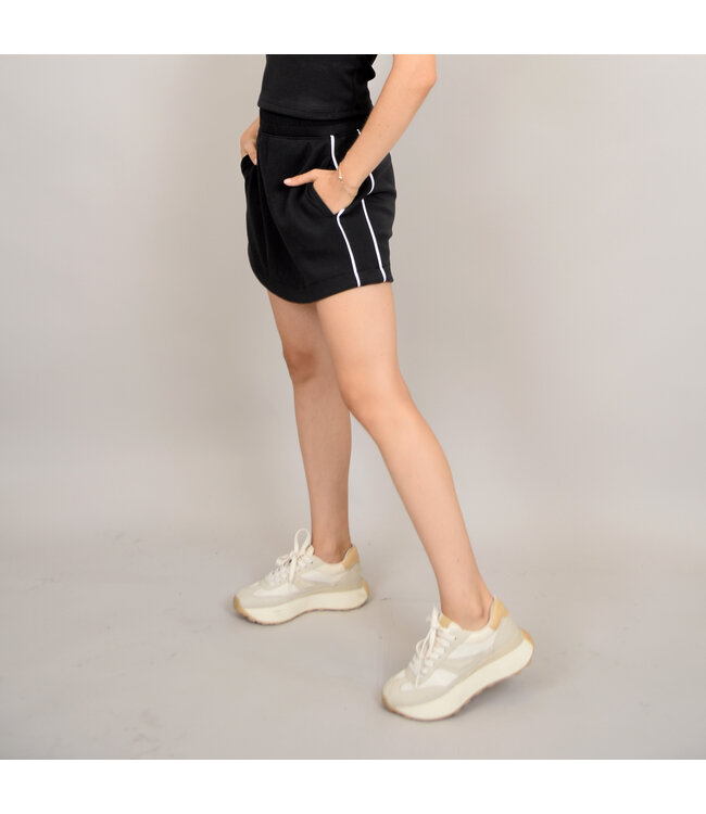 RD Style  SANTIA SOFT SCUBA PULL ON MINI SKORT BLACK