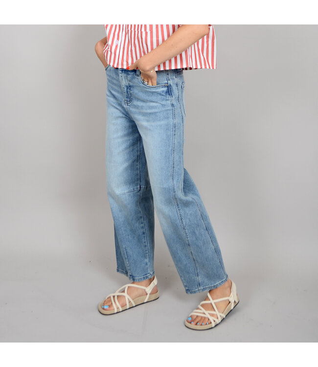 RD Style BARNI 5PKT ZIP UP PANTS LIGHT  WASH