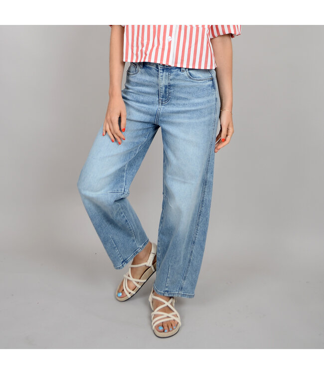 RD Style BARNI 5PKT ZIP UP PANTS LIGHT  WASH