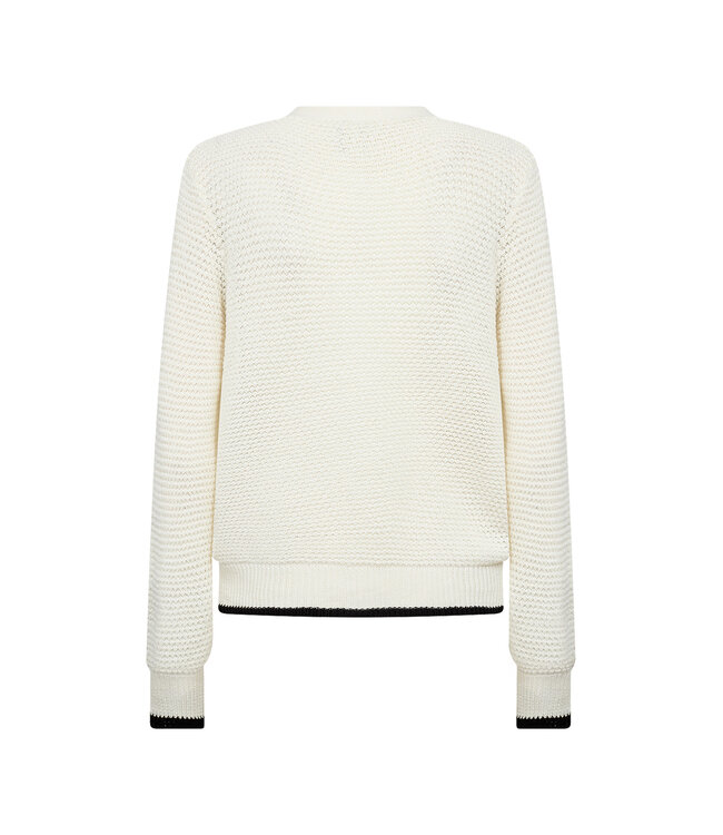 Soyaconcept Classic Button up Cardigan with Black Trim Detail