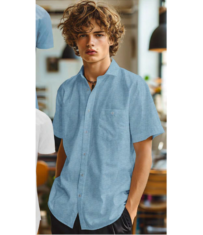 POINT ZERO EASY IRON SEMI FIT SHIRT