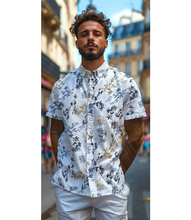 POINT ZERO FLORAL PRINT SEMI FIT TOP