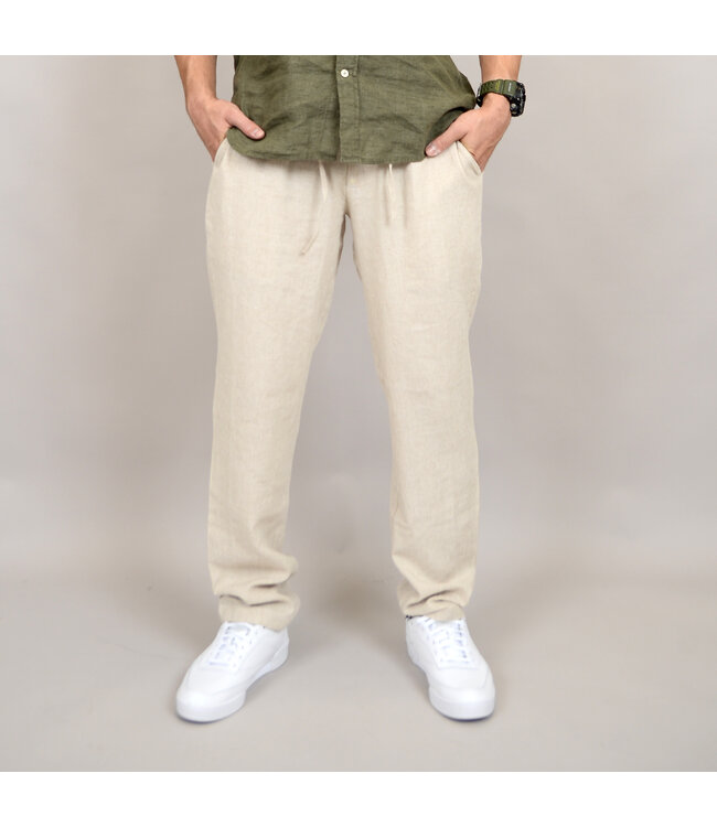 Hedge LINEN PANTS-NATURAL