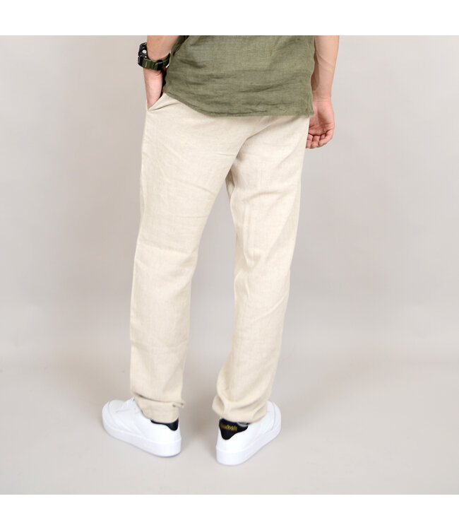 Hedge LINEN PANTS-NATURAL