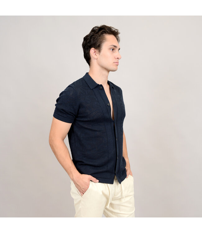 Hedge MENS KNIT TOP BLACK