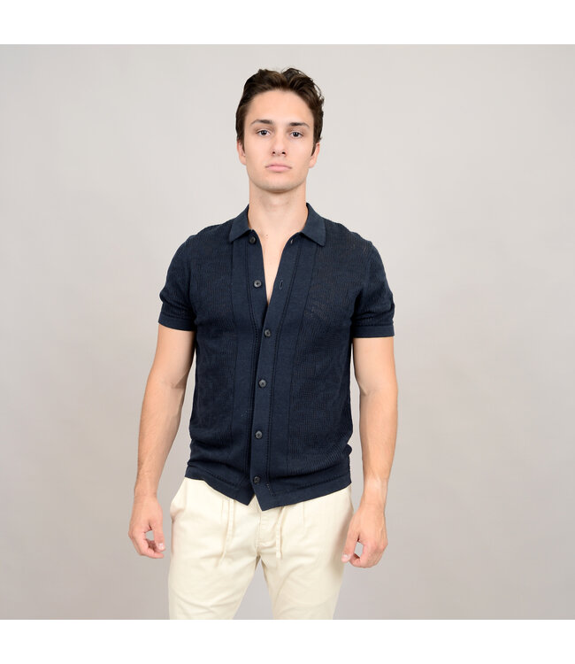 Hedge MENS KNIT TOP BLACK