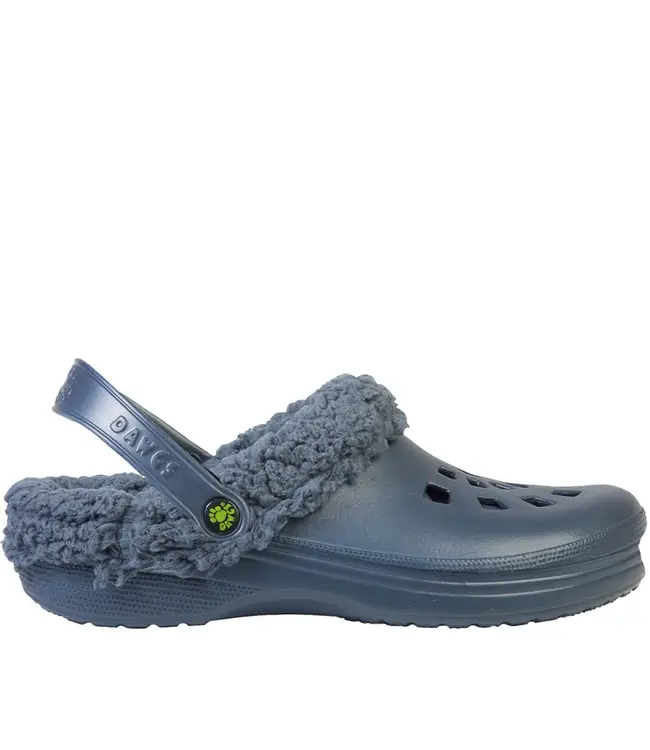 DAWGS Fleece Lined Clogs Black Navy Pink