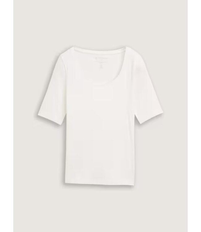 TOM TAILOR Slim fit T-shirt with a round neckline