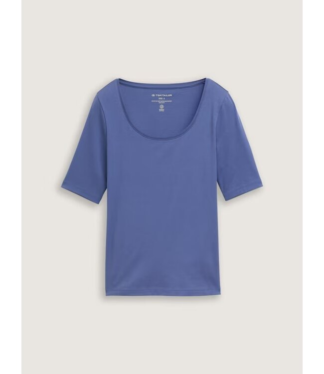 TOM TAILOR Slim fit T-shirt with a round neckline