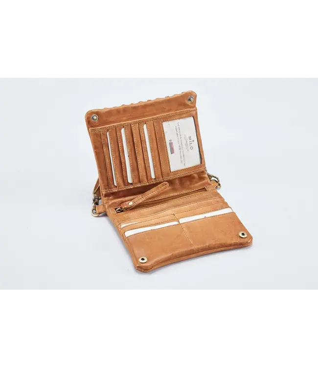 108 Evelyn Cross body Leather wallet