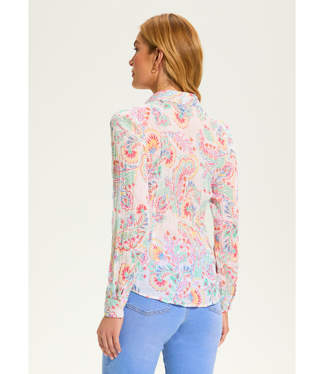 FDJ - NOVICE PAISLEY CRINKLE PRINTED SHIRT